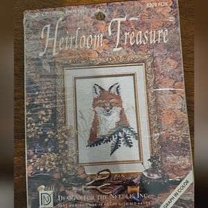 NOS Design for the Needle Heirloom Treasure Cross Stitch Kit Fox 5202 5x7